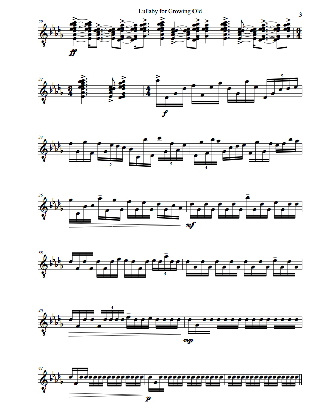 Toy Piano Score, page 3